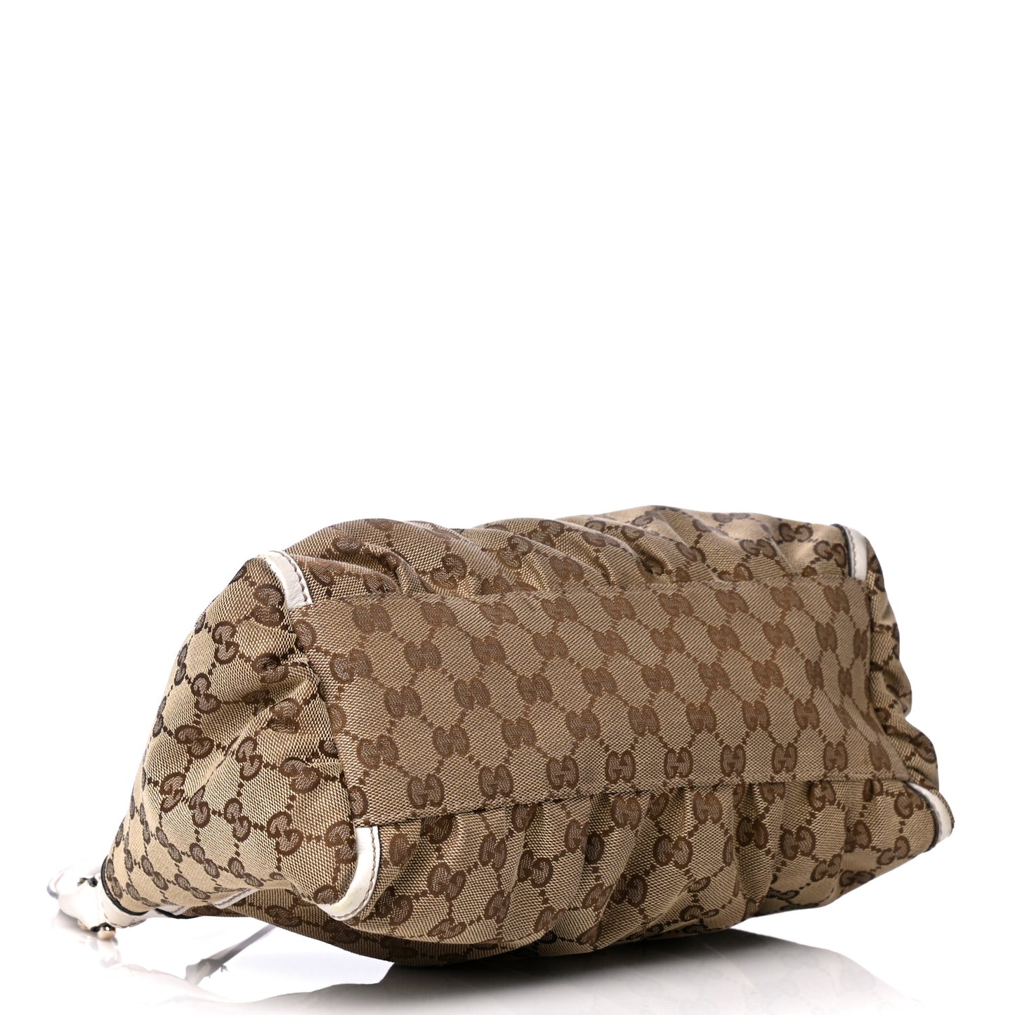 Monogram Medium D Gold Ring Hobo White