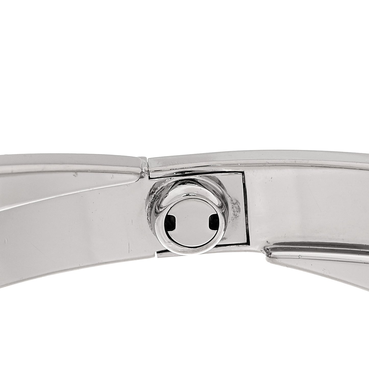 18K White Gold 12 Diamond Double LOVE Bracelet 19