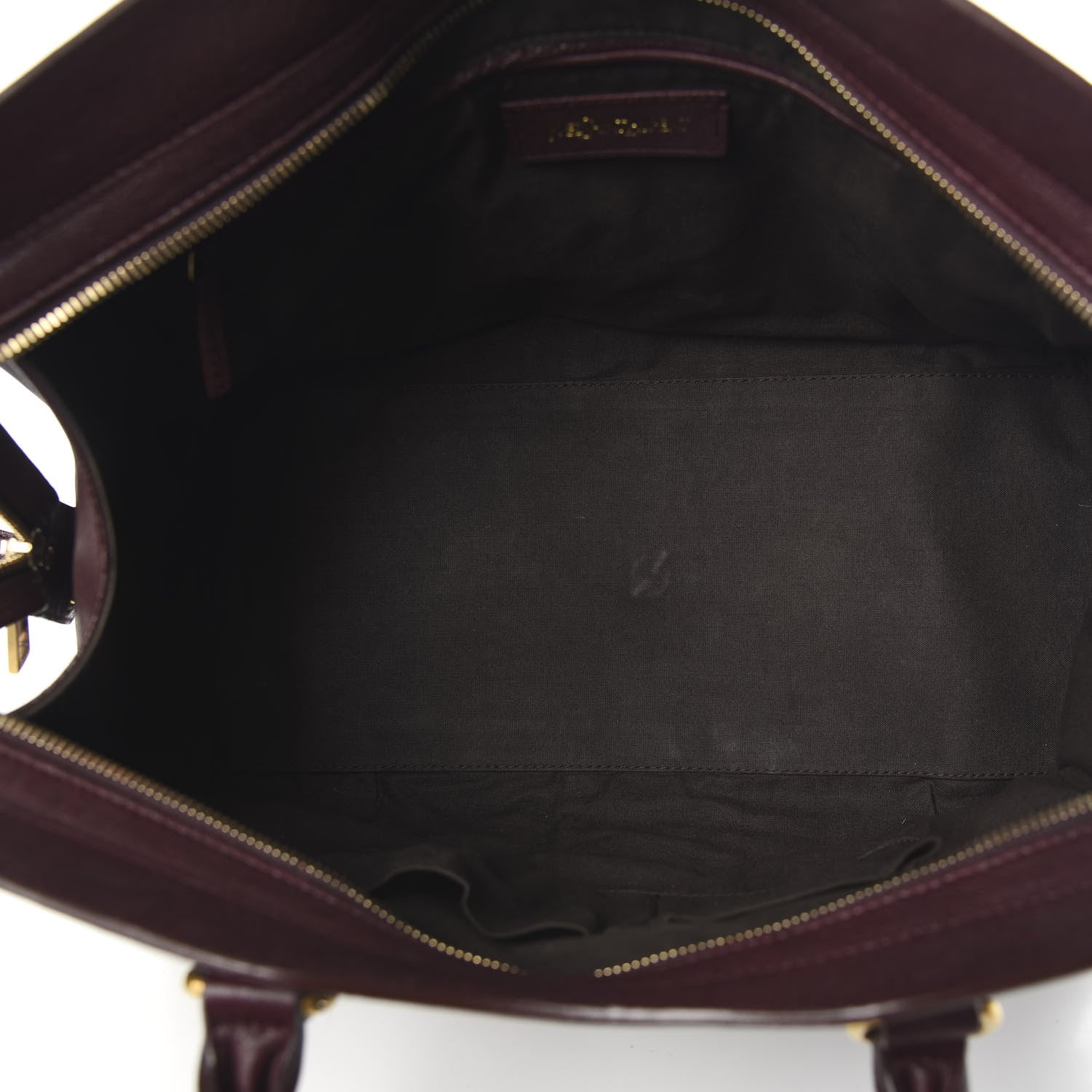 Saint Laurent Sheepskin Medium Cabas ChYc Plum 5 of 12