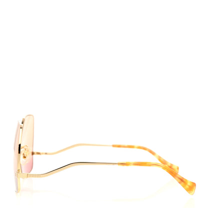 Gucci Metal Oversized Square Frame Sunglasses GG1005S Pink 3 of 8