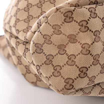 Gucci Monogram Large Horsebit Chain Hobo Dark Brown 8 of 10
