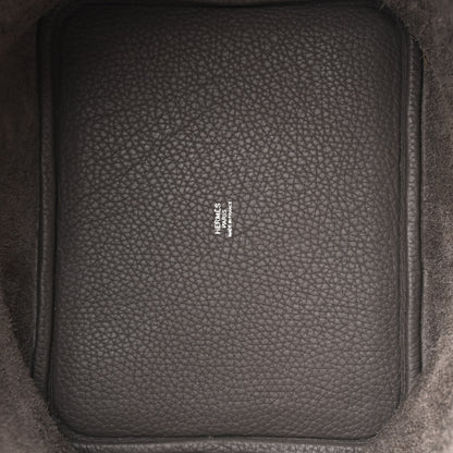 Hermes Taurillon Clemence Picotin Lock 22 MM Etain 5 of 10