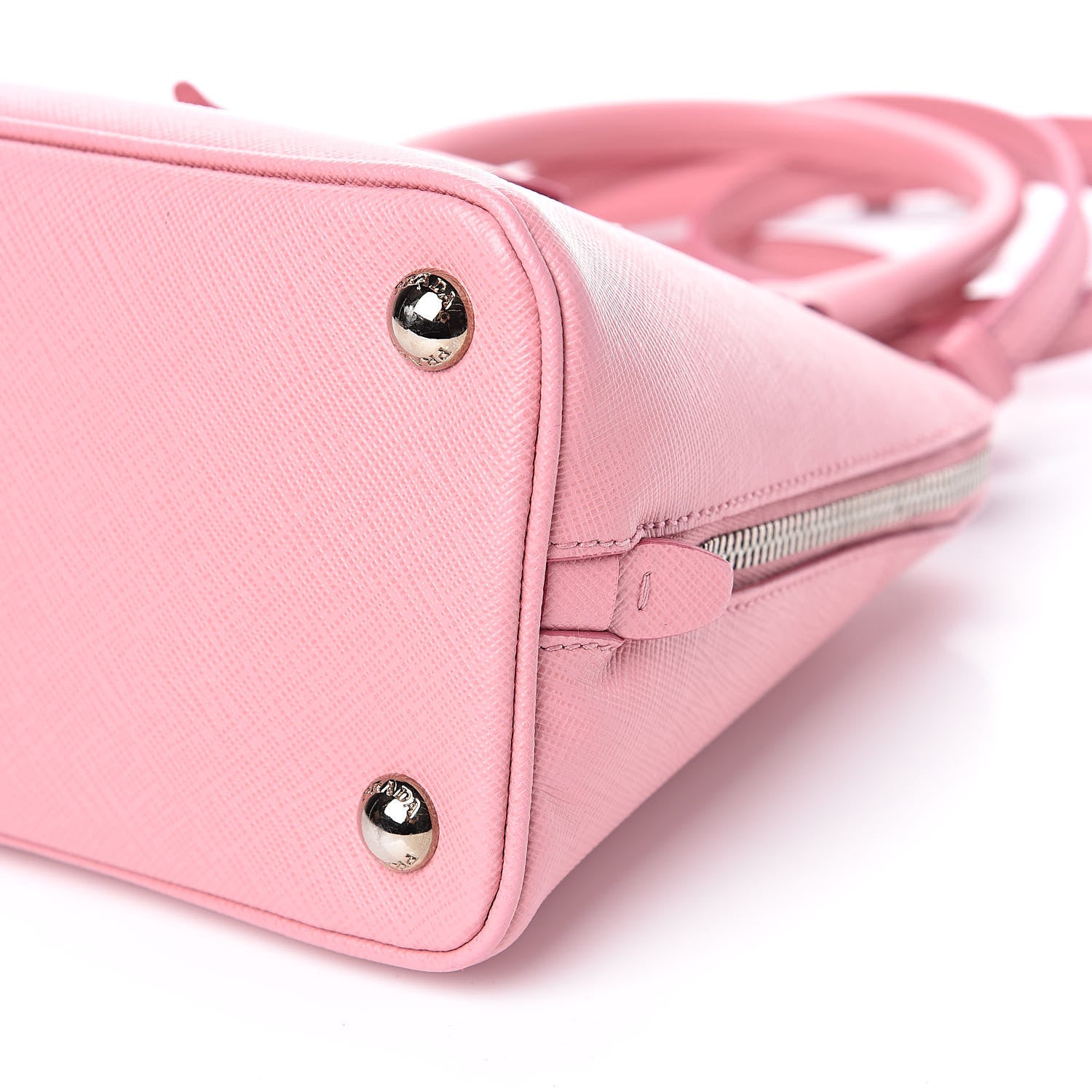 Prada Saffiano Lux Mini Promenade Tote Petalo 10 of 10
