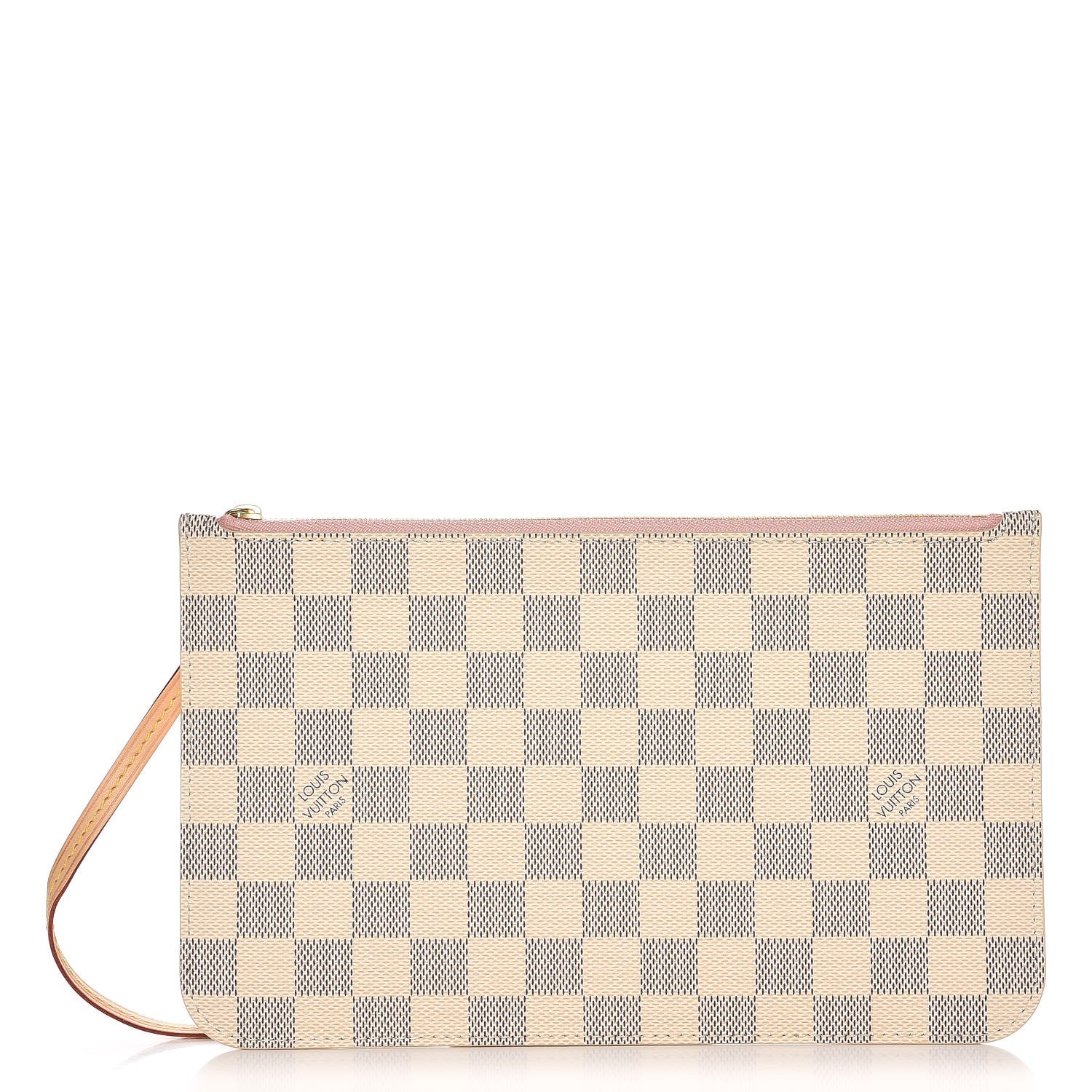 Louis Vuitton Damier Azur Neverfull MM GM Pochette Rose Ballerine 1 of 21