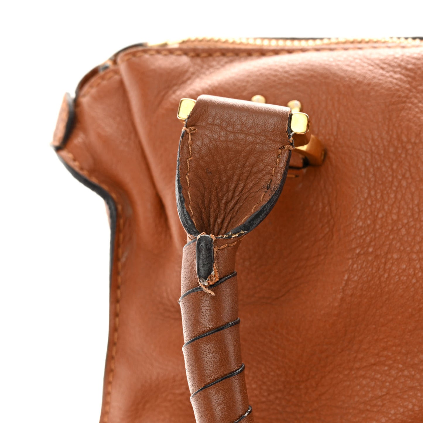 Calfskin Medium Marcie Satchel Tan