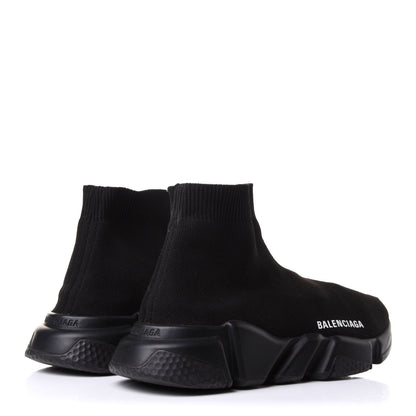 Balenciaga Neoprene Knit Womens Speed Sneakers 37 Black 4 of 9