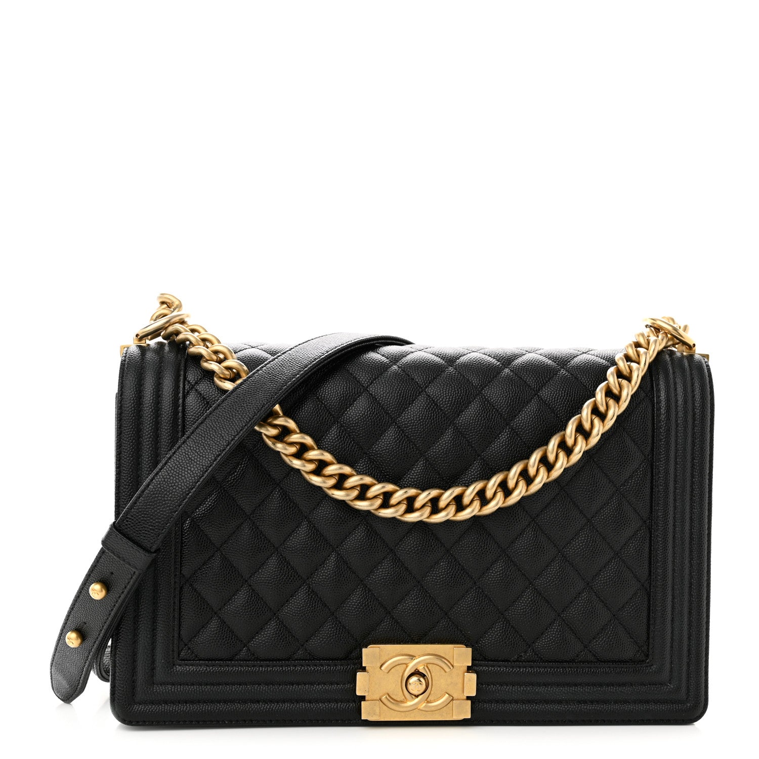 Chanel Caviar Quilted New Medium Boy Flap Black 1 of 10