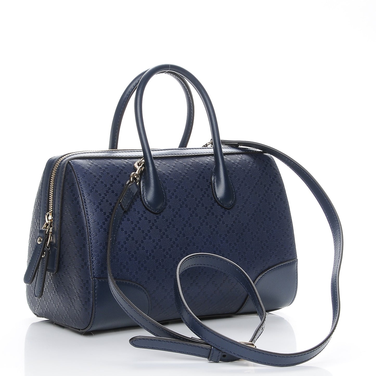 Hilary Lux Bright Diamante Top Handle Bag Classic Marine