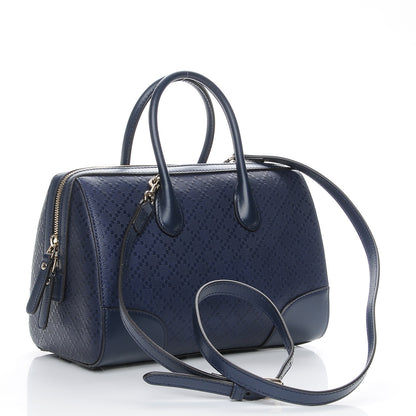 Gucci Hilary Lux Bright Diamante Top Handle Bag Classic Marine 4 of 8