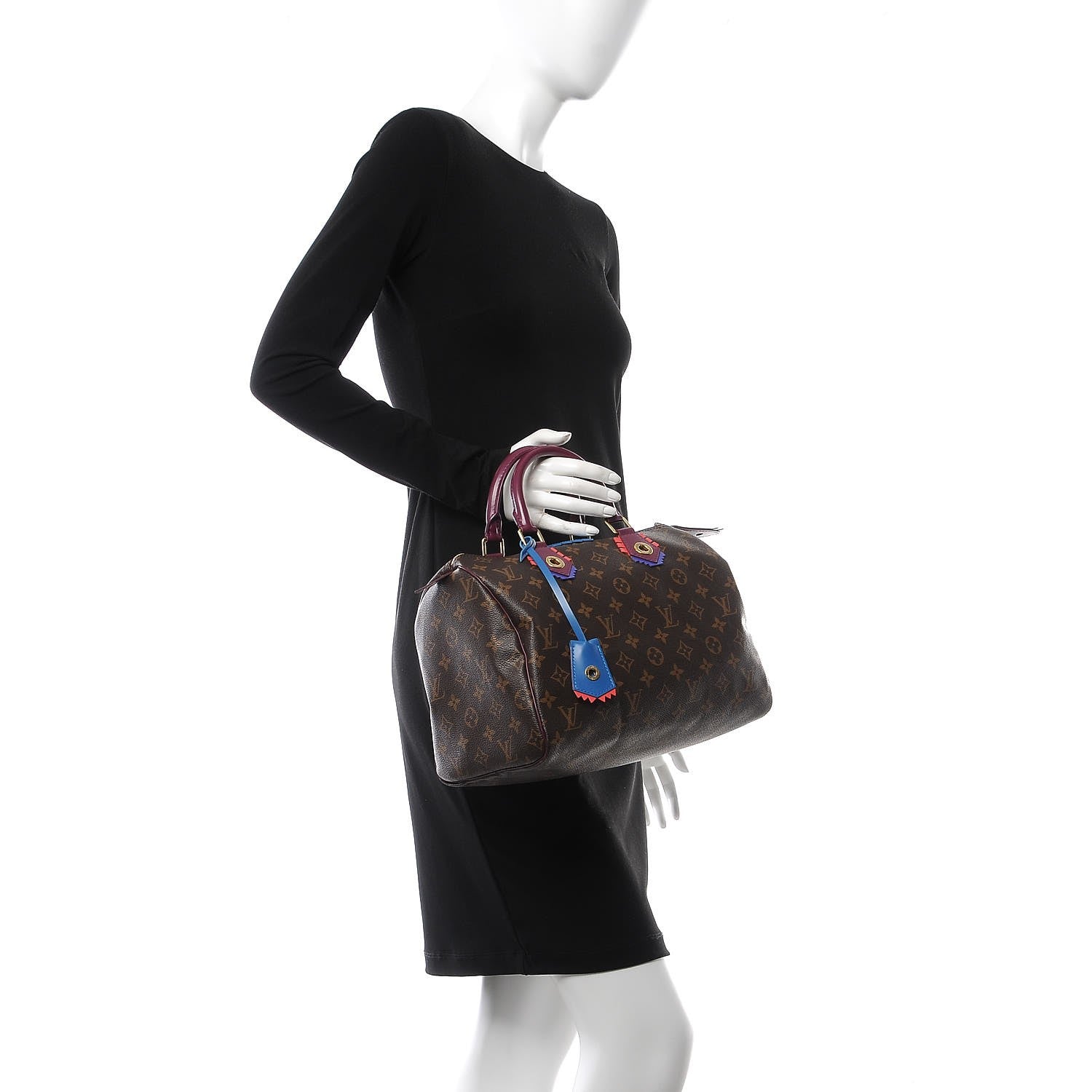 Louis Vuitton Monogram Totem Speedy 30 Magenta 2 of 8