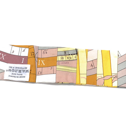 Hermes Silk Astrologie Nouvelle Twilly Jaune White Moutarde 3 of 5