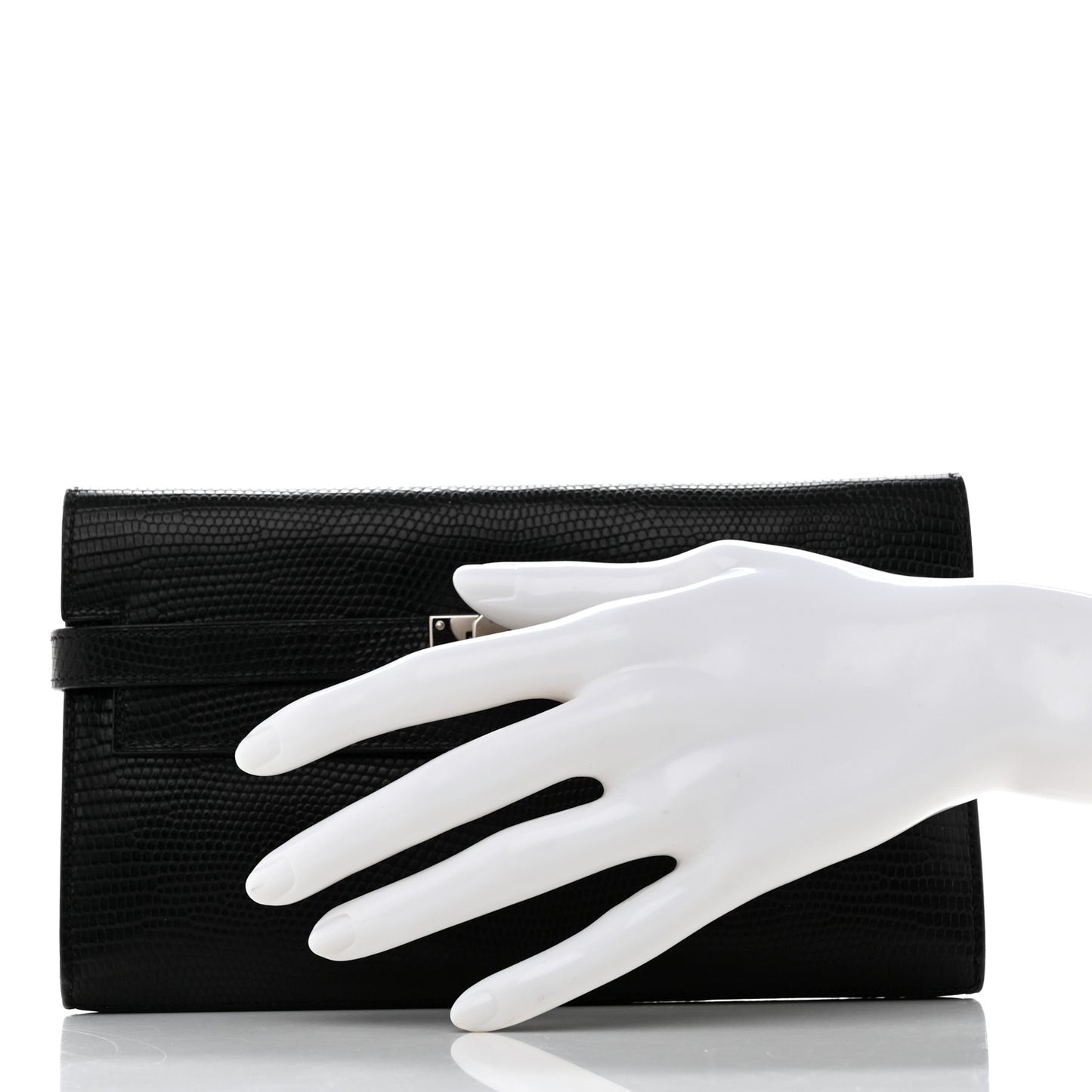 Lizard Kelly Longue Wallet Black