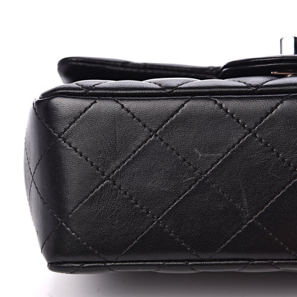 Chanel Lambskin Quilted Mini Rectangular Flap Black 11 of 12