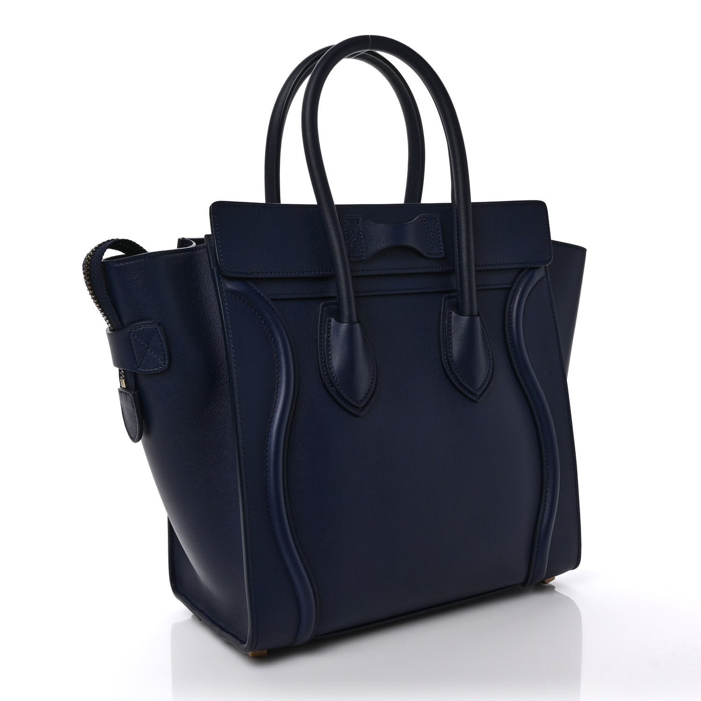 Smooth Calfskin Micro Luggage Navy Blue