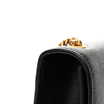 Saint Laurent Grain De Poudre Small Monogram Kate Satchel Black 11 of 12