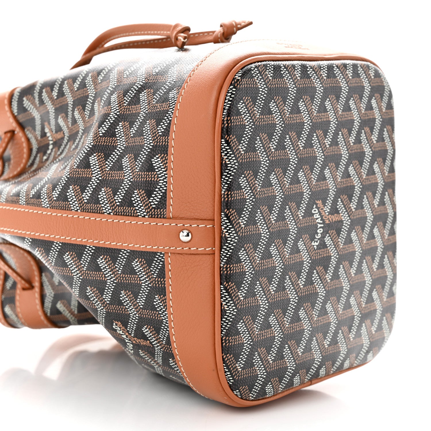 Goyard Goyardine Petit Flot Bucket Bag PM Black Gold 8 of 9