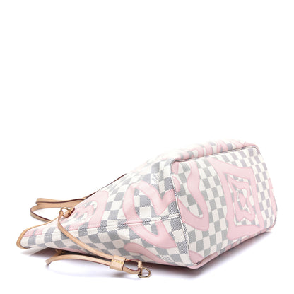 Louis Vuitton Damier Azur Tahitienne Neverfull MM 4 of 14