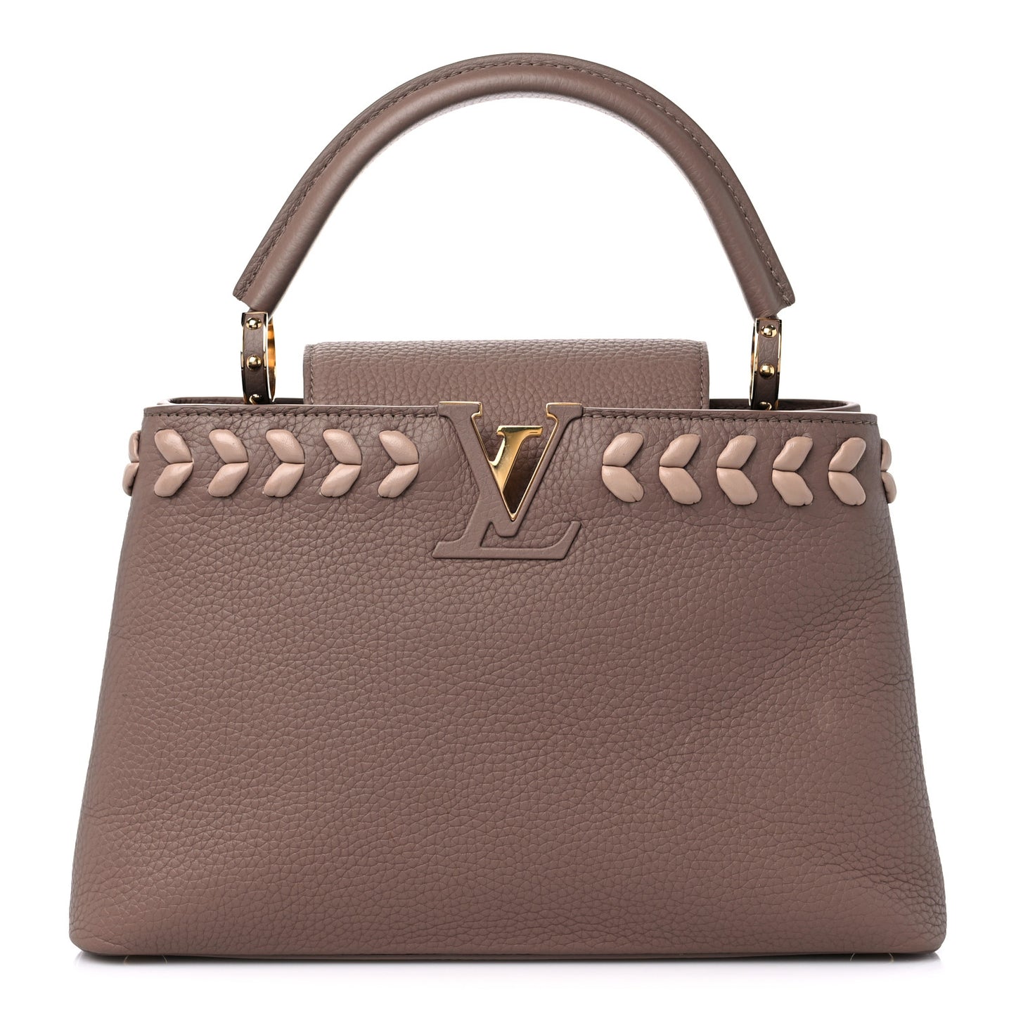 Taurillon Lambskin Capucines PM Taupe