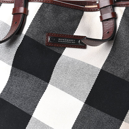 Burberry Canvas Mega Check Print Tote Beige 11 of 11