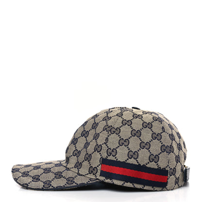 Gucci Monogram Web Baseball Hat L Beige Blue 3 of 7