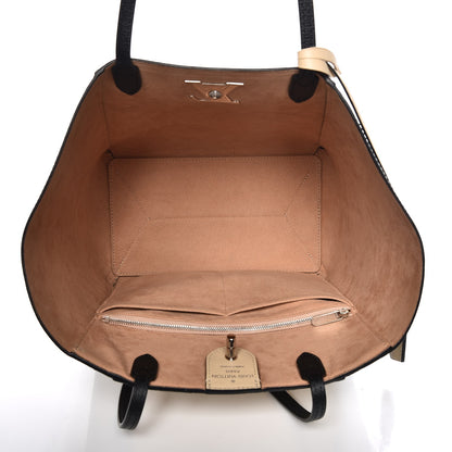 Louis Vuitton Calfskin Lockme Cabas Vanille Black 5 of 13
