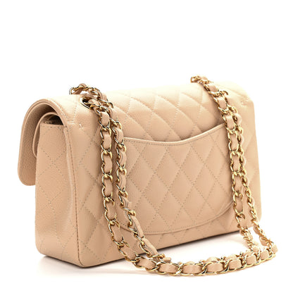 Chanel Caviar Quilted Small Double Flap Beige 3 of 9