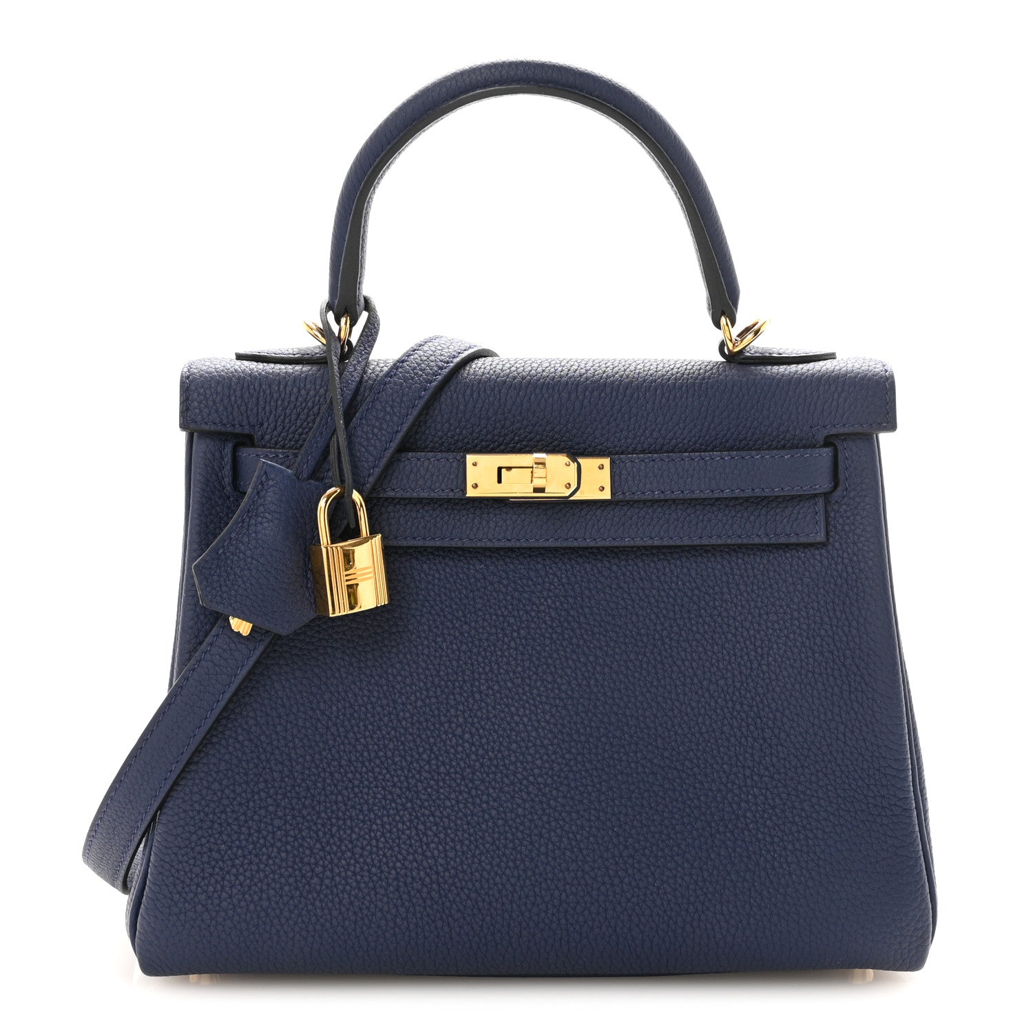 Hermes Togo Kelly Retourne 25 Bleu Saphir 1 of 10