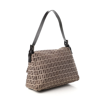 Fendi Zucchino Mama Baguette Dark Brown 3 of 9