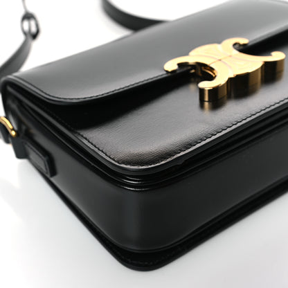Celine Shiny Calfskin Teen Triomphe Black 8 of 9