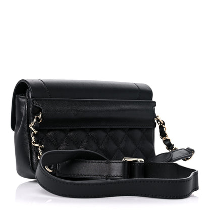 Chanel Calfskin Flap Chain Waist Bag Black 3 of 11
