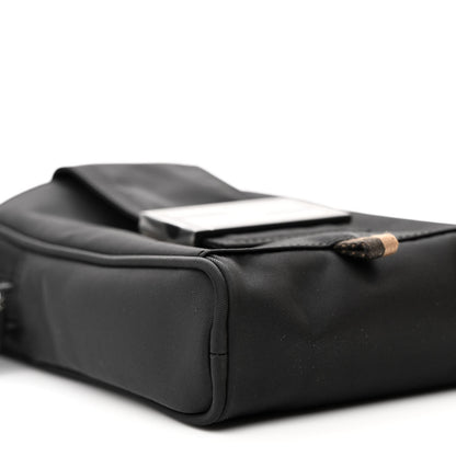 Fendi Econyl Nylon Cuoio Romano Monochrome Baguette Crossbody Phone Pouch Black 9 of 11