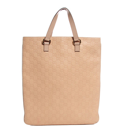 Gucci Guccissima Flat Vertical Tote Beige 1 of 9