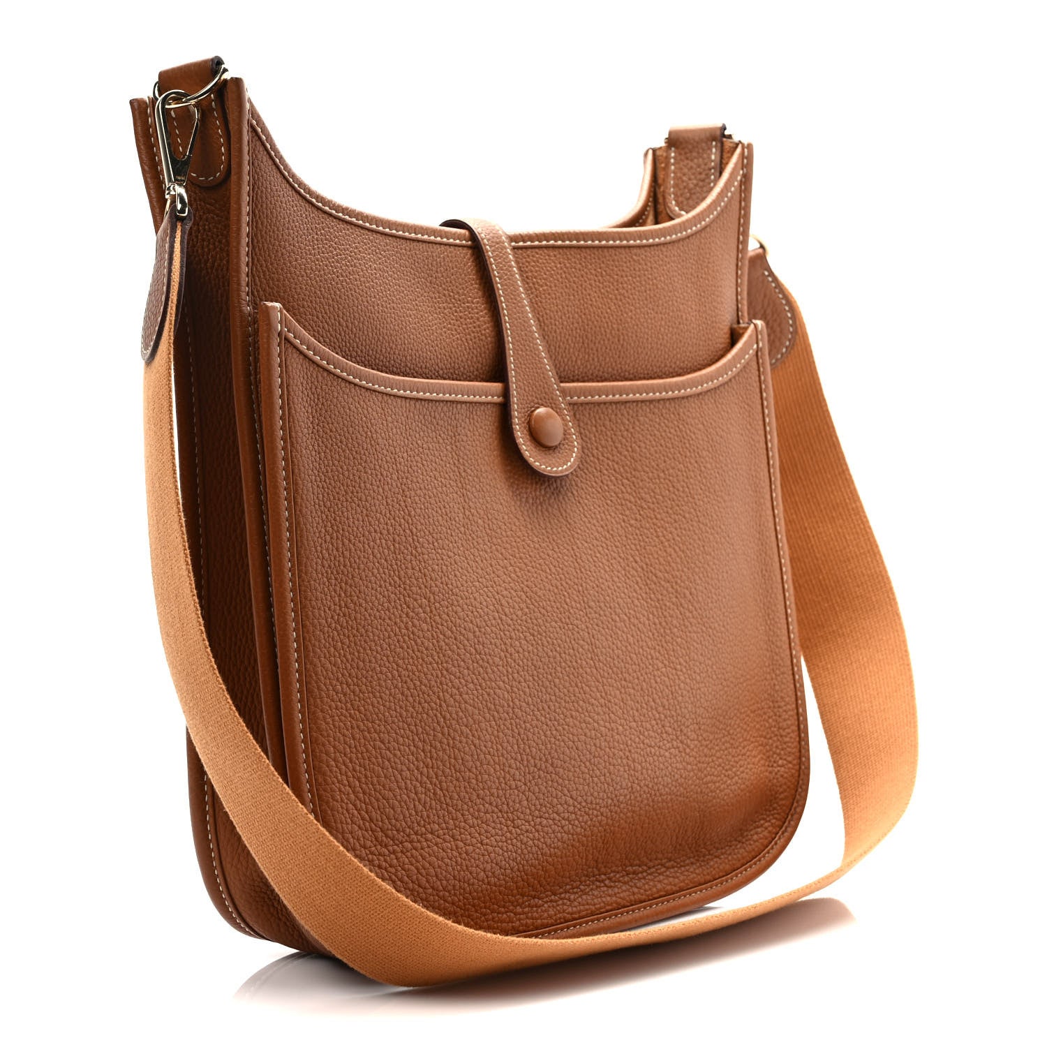 Hermes Taurillon Clemence Evelyne II PM Gold 3 of 9
