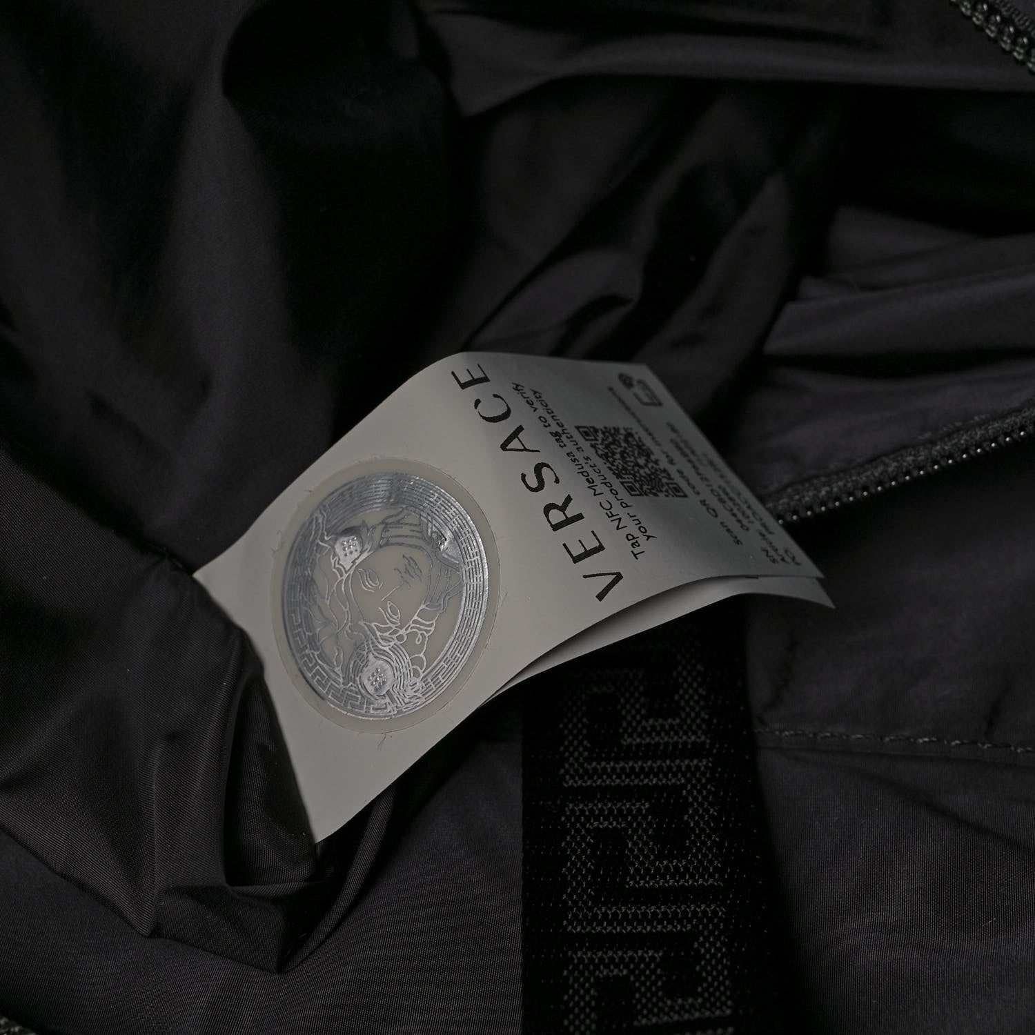 Versace Nylon La Greca Logo Tote Black 7 of 11