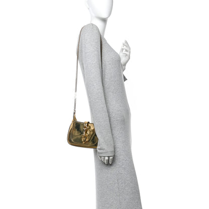 Gucci Lux Mirrored Calfskin Mini Jackie Notte Bag Gold 2 of 12