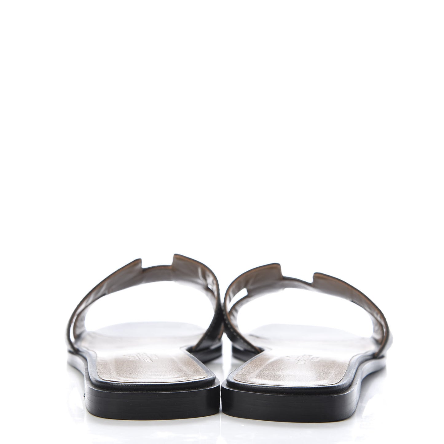 Box Calfskin Oran Sandals 38.5 Black