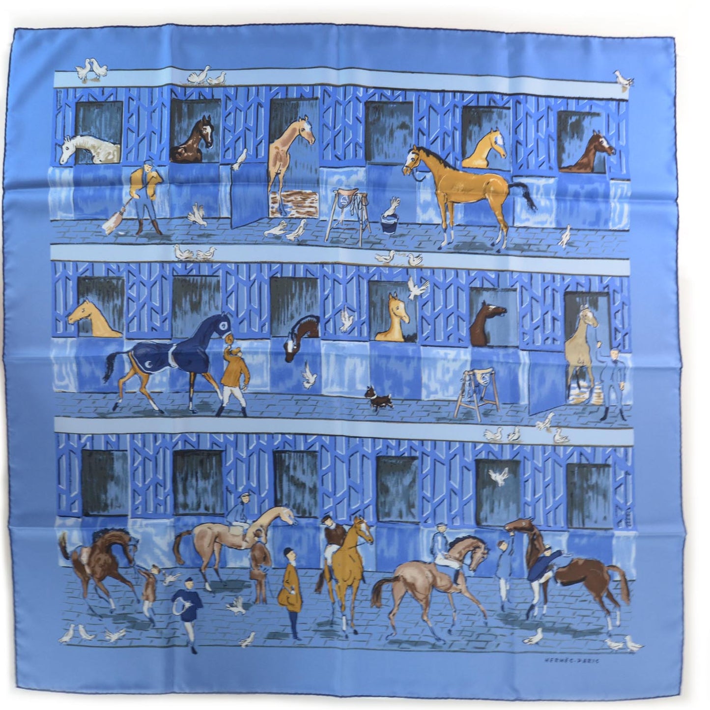 Silk Les Boxes Scarf 90