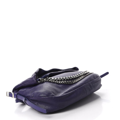 Jimmy Choo Lambskin Small Biker Hobo Purple 4 of 11