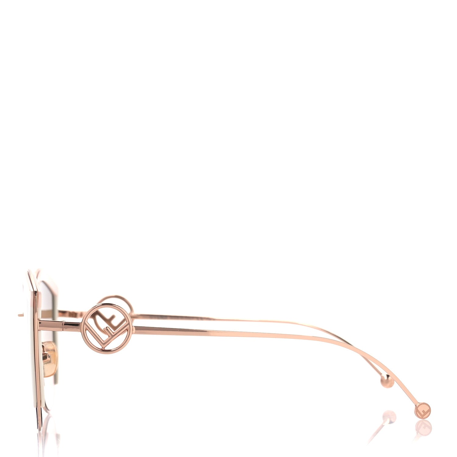 Fendi Metal Acetate F is Fendi Cat Eye Sunglasses FF 0290/S  Pink Gold 3 of 7