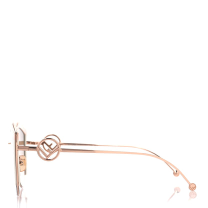 Fendi Metal Acetate F is Fendi Cat Eye Sunglasses FF 0290/S  Pink Gold 3 of 7
