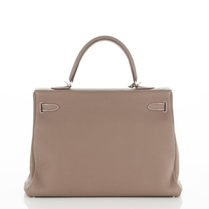 Hermes Togo Kelly Retourne 35 Etoupe 4 of 25