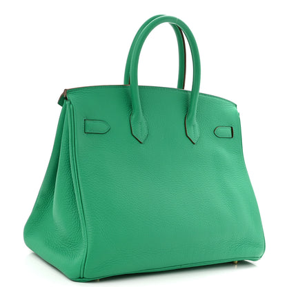 Hermes Taurillon Clemence Birkin 35 Menthe 3 of 12