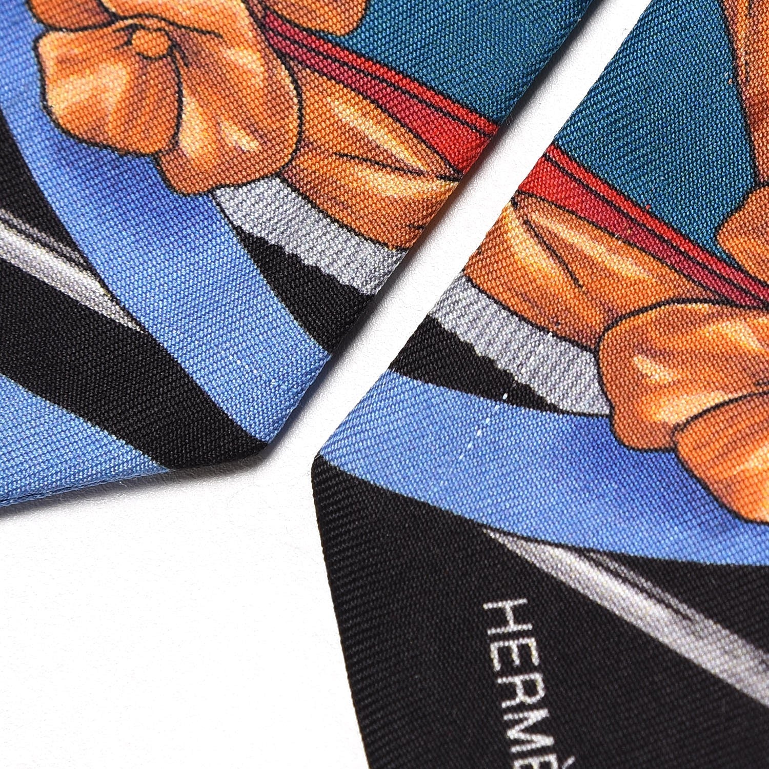 Hermes Silk Grand Manege Twilly 5 of 8
