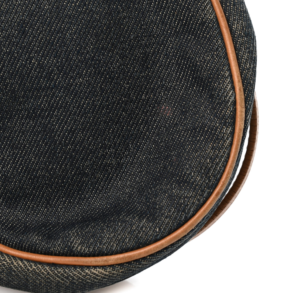 Denim Mini Saddle Pochette Navy