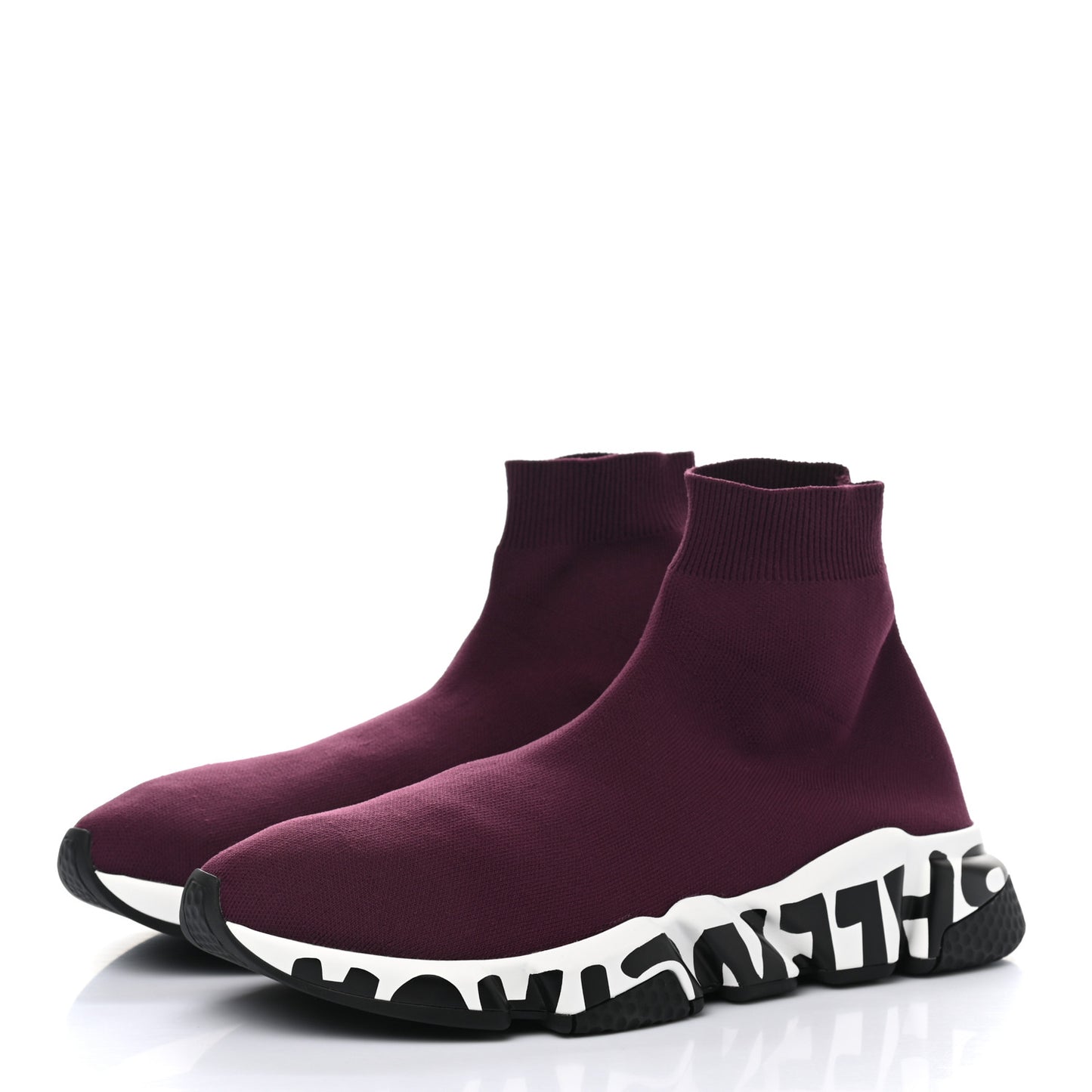 Neoprene Knit Mens Speed Graffiti Sneakers 40 Prunge White Black