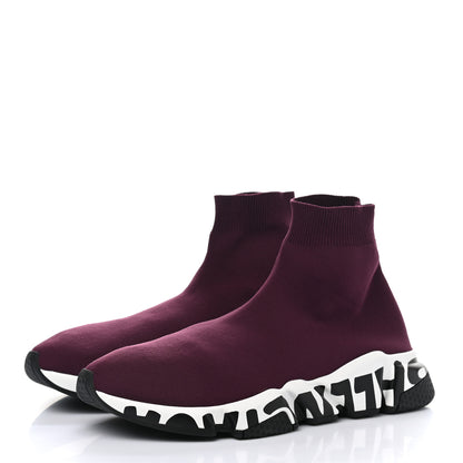 Balenciaga Neoprene Knit Mens Speed Graffiti Sneakers 40 Prunge White Black 3 of 9