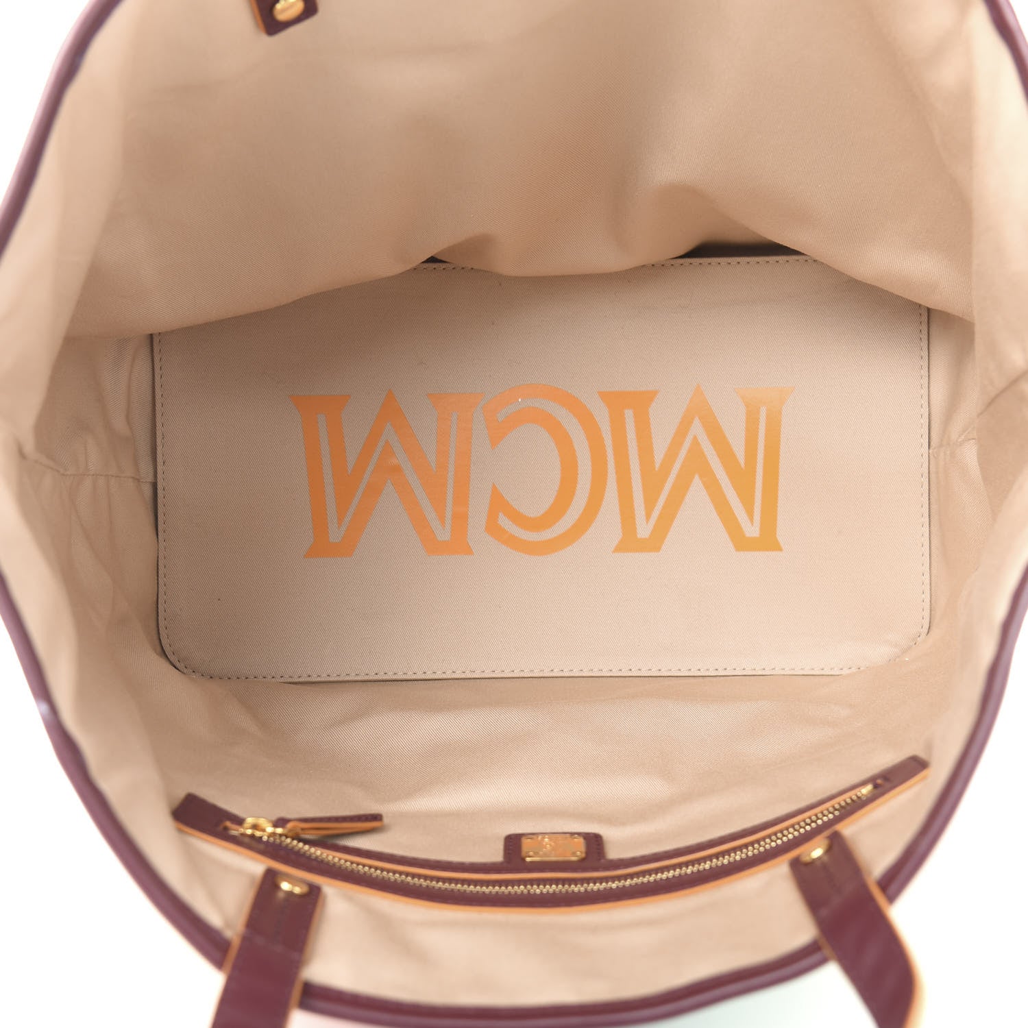 MCM Canvas Medium Shopper Tote Rainbow 5 of 10