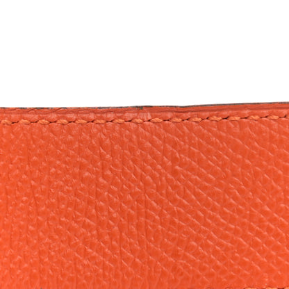 Hermes Swift Epsom 32mm Belt Strap 100 Black Orange 7 of 7