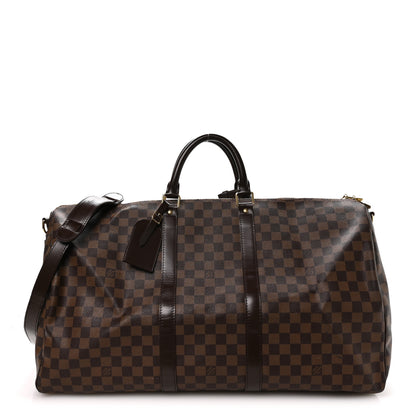 Louis Vuitton Damier Ebene Keepall Bandouliere 55 1 of 9