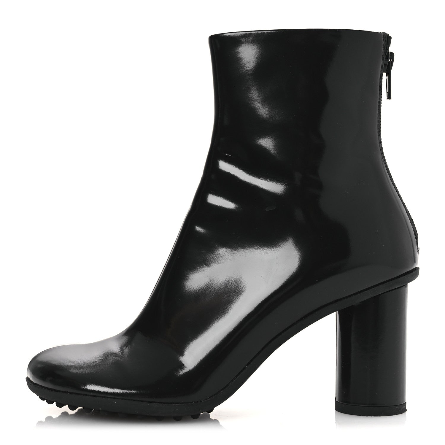 Bottega Veneta Patent Lambskin Atomic Boots 37 Black 1 of 11